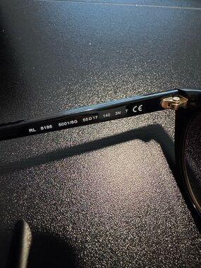 Ralph Lauren Black Frames with Gold Trim